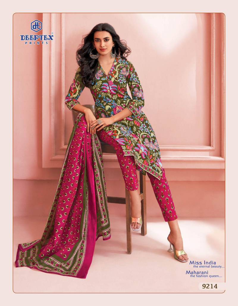 Miss India Vol 92 By Deeptex Cotton Printed Dress Material Exporters In India