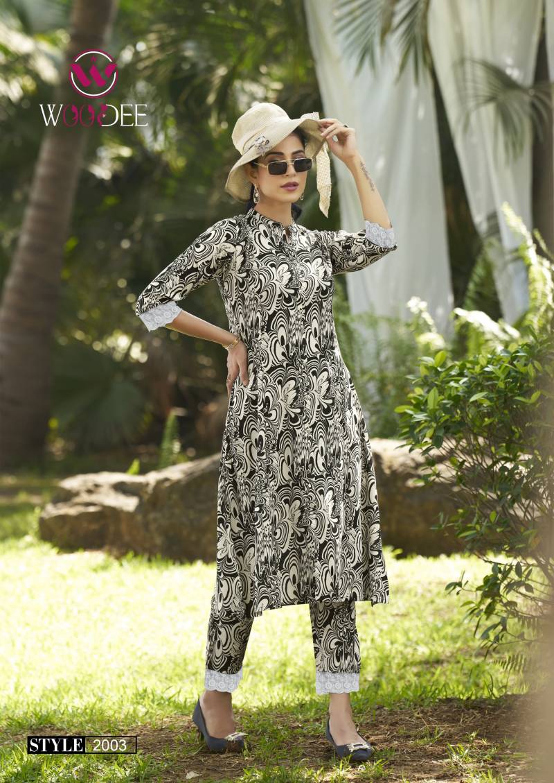 Shakira Vol 2 By Woodee Rayon Printed Co Ord Set Suppliers In India