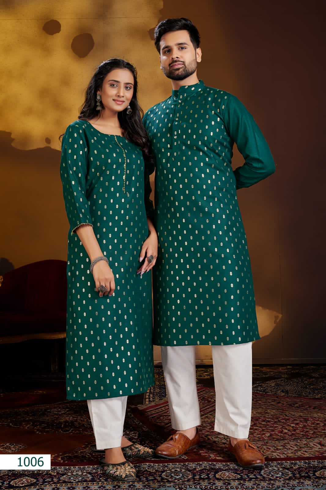 Banwery Fancy Party Wear Couple Dream Cotton Kurti With Pant Designer Collection

