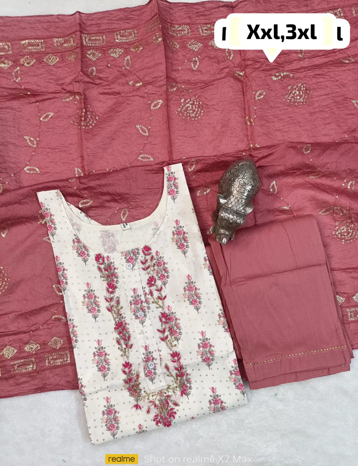 Virat Hand Work Kurti With Bottom Dupatta Catalog