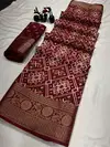 Wow Jacquard Border Dola Silk Hit Antic design Non Catalog Saree Wholesale Online
