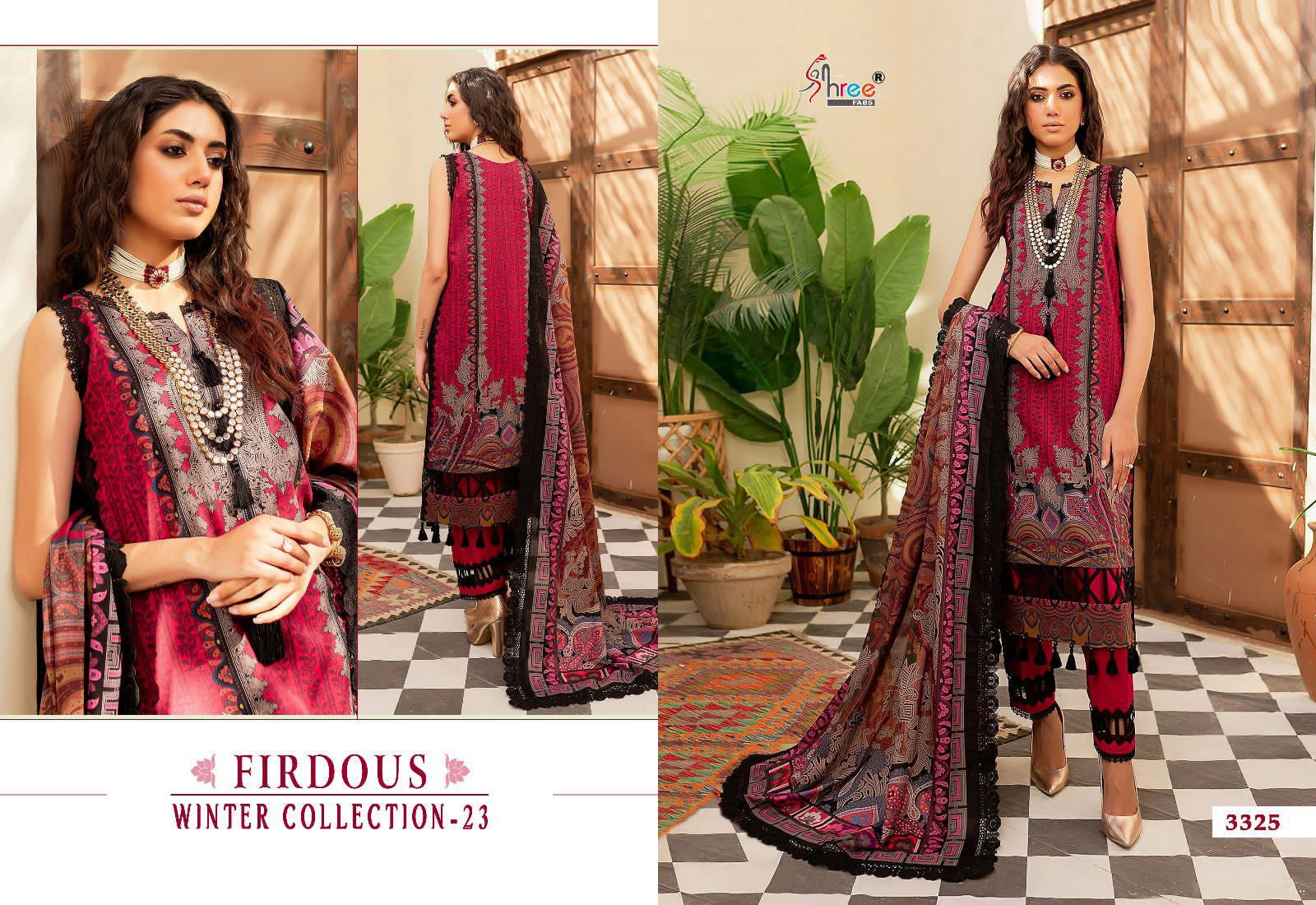 Shree Firdous Winter Collection 23 Embroidered Pashmina Pakistani Suits