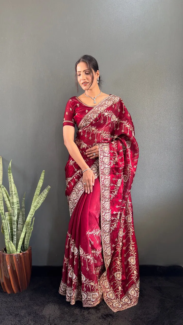 7 Anushka Embroidered Jimmy Choo Saree Wholesale Clothing Distributors In India
