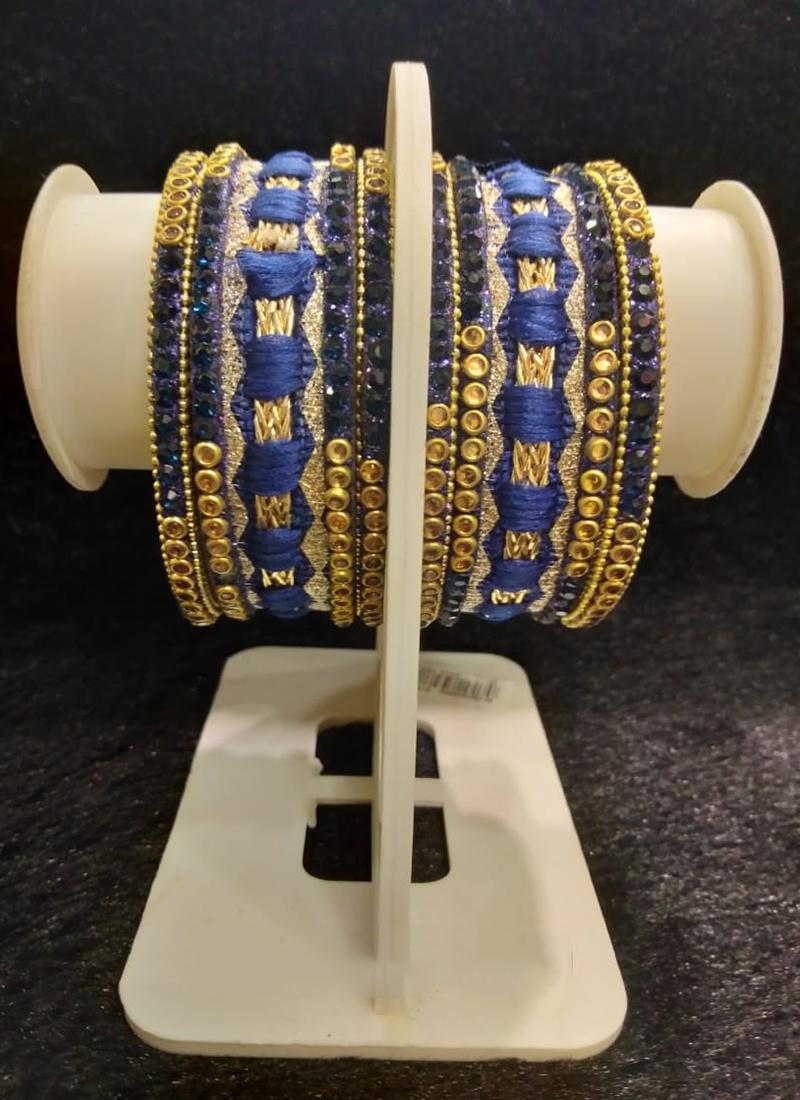 New Latest Designer Thread Work Bangles Set Collection