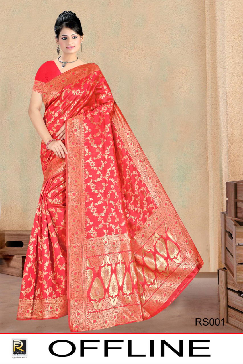Ronisha Offline Latest Fancy Designer Silk Fancy Casual Wear Silk Saree Collection
