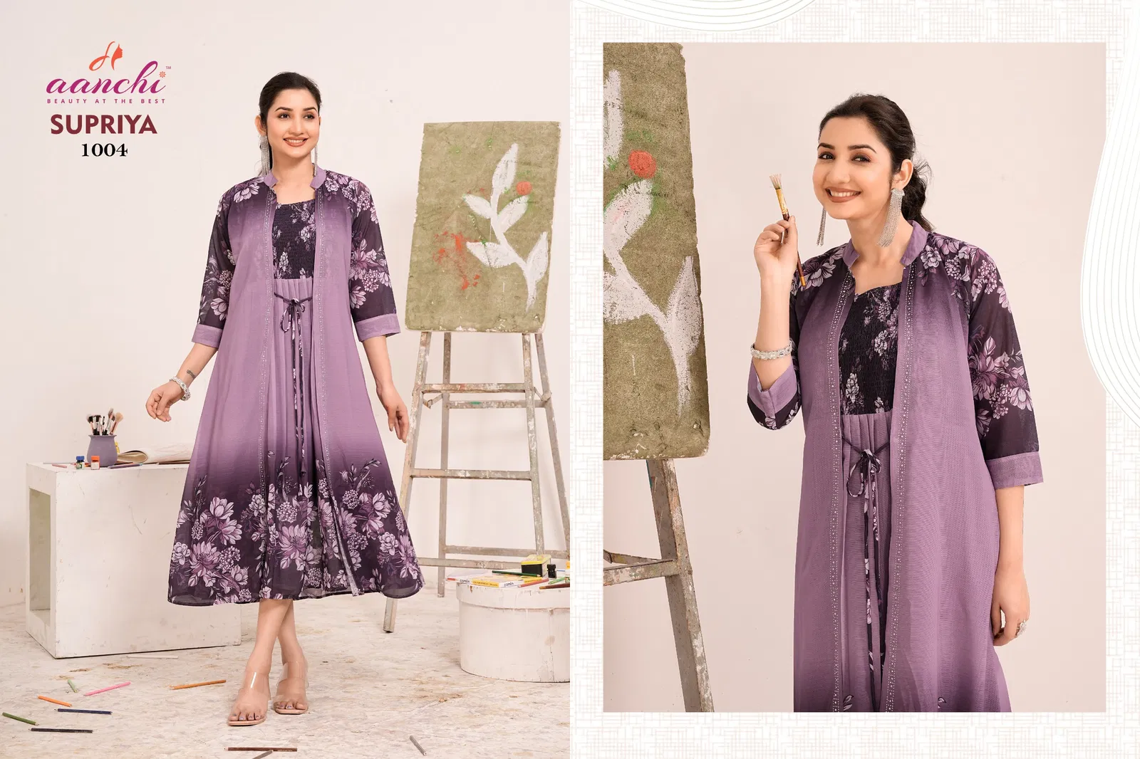 Supriya By Aanchi Fancy Fabric Flair Wholesale Kurti Suppliers In Mumbai