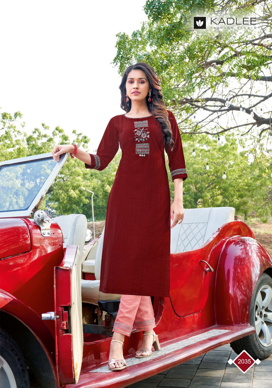 Kadlee Shalinee 3 New Ethnic Wear Viscose Kurti With Bottom Collection