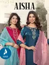 Aisha By Kaya Satin Silk Wholesale Kurti With Bottom Dupatta Suppliers In Mumbai
