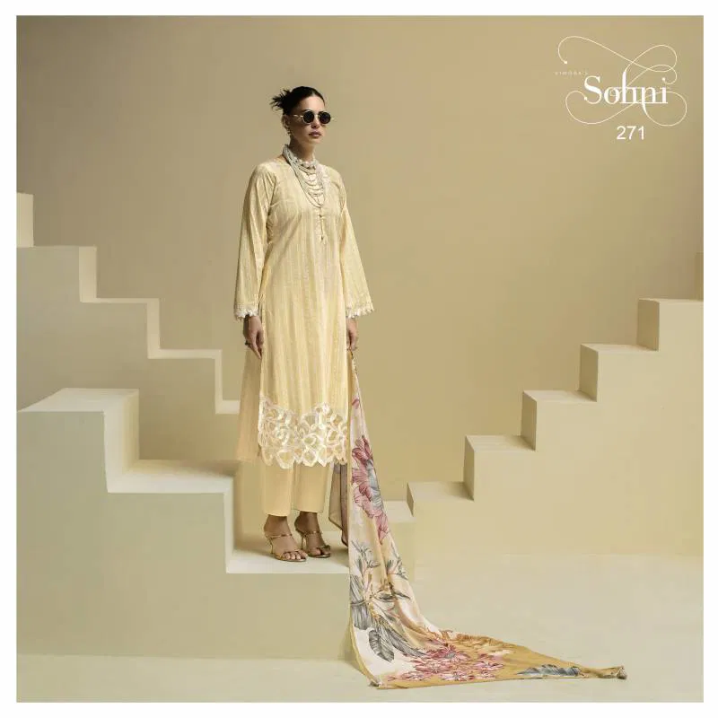 Kimora Heer Sohni Ornet Lawn Cotton Salwar Suits Bulk Orders In India