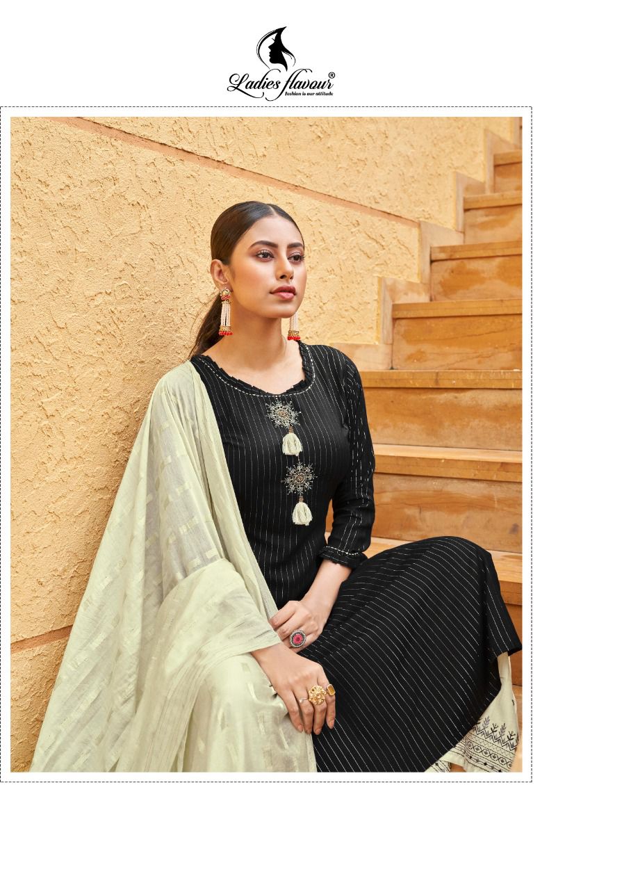 Ladies Flavour Ruhana 2 Festive Wear Rayon With Embroidery And Khatli Work Salwar Kameez Collection