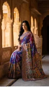Tew Vol 3 Roman Silk With Ajarakh Printed Saree
