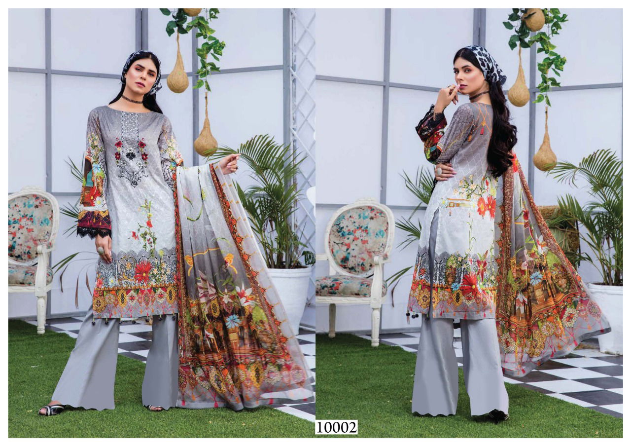 Sana Safinaz Luxury Lawn Collection 10 Designer Casual Wear Cotton  Karachi Dress Materials Collection
