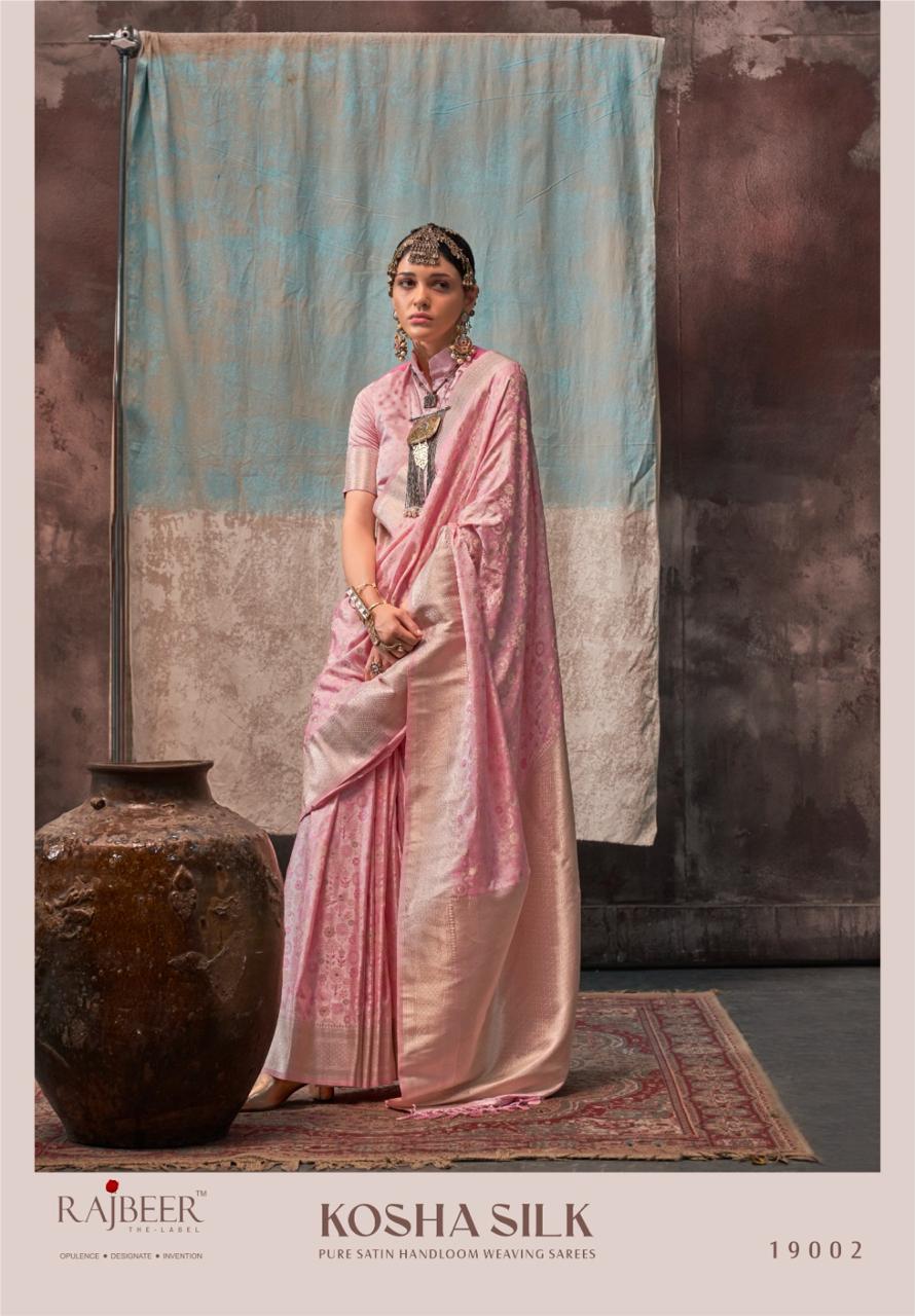Kosha Silk By Rajbeer Satin Handloom Sarees Wholesale Shop In India
