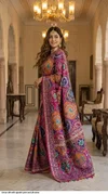 Tew Vol 2 Roman Silk With Ajarakh Printed Saree
