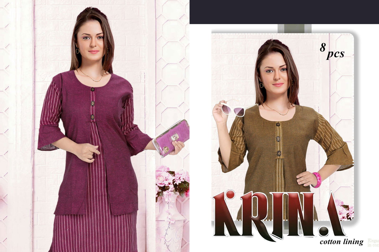 KRINA 01 Latst Fancy Designer Casual Regular Wear Cotton Printed Kurti Collection