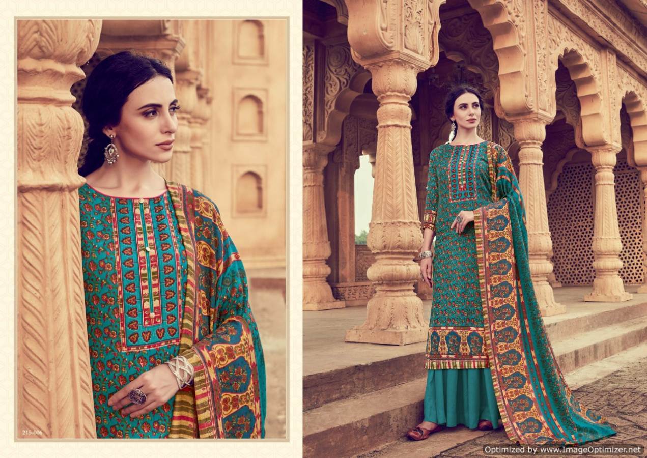 Zulfat Winter Affair 2 Latest Designer Pure Pashmina Digital Style Print Designer Dress Material With Four Side Lace Dupatta 