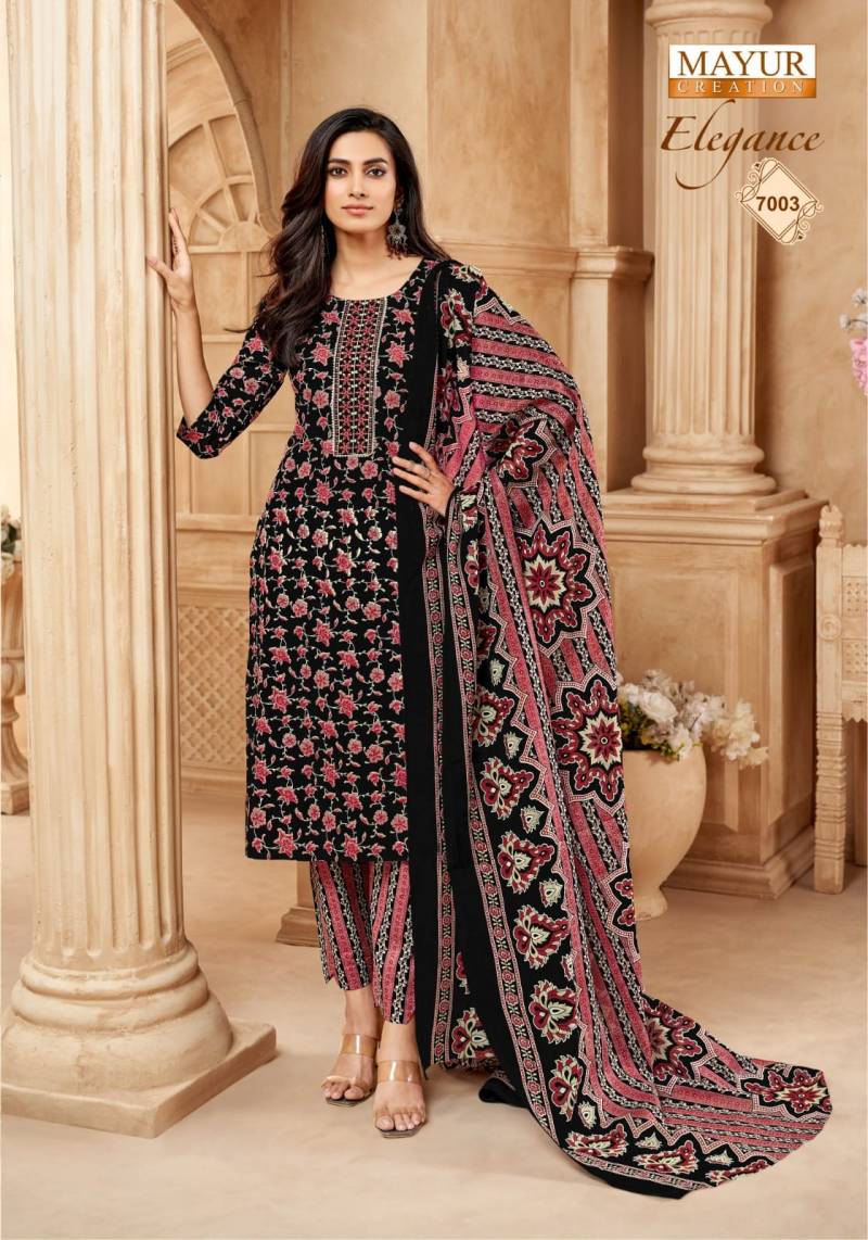 Elegance Vol 7 By Mayur Printed Dress Material Wholesale Market In Surat