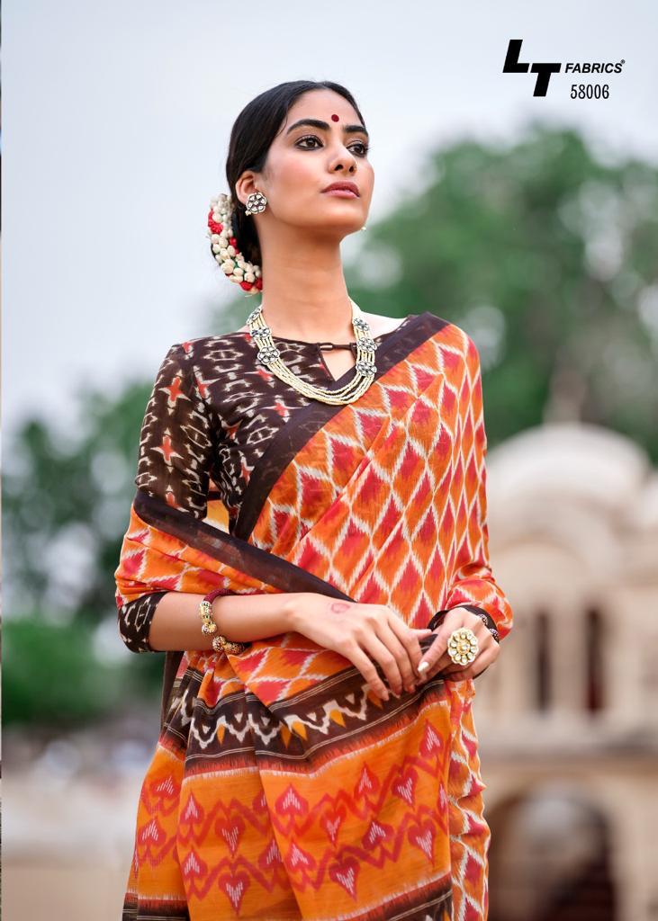 Lt Nivrata Silk Regular Casual Wear Printed Cotton Silk Sarees Collection
