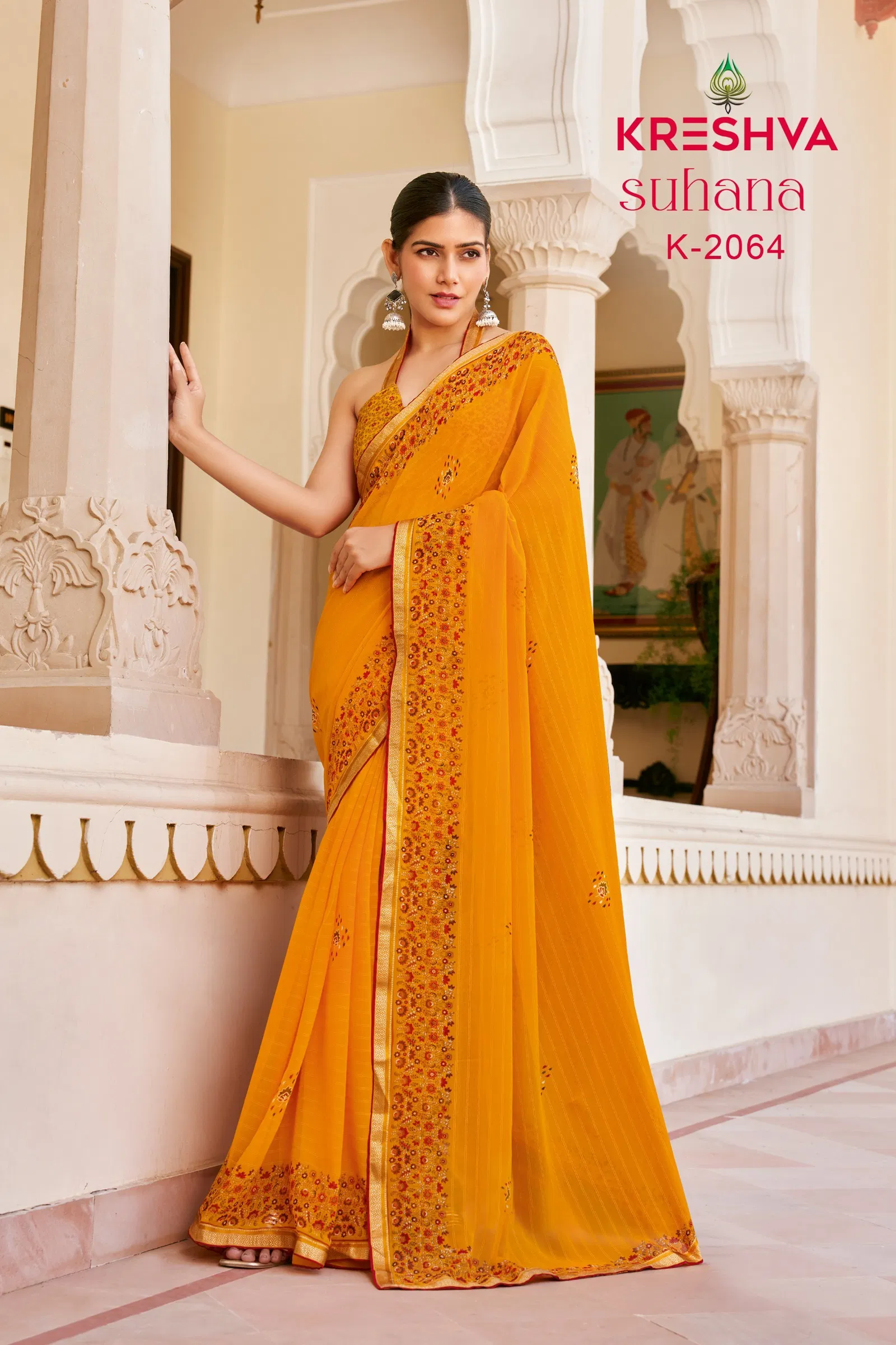 Suhana By Kreshva Dani Georgette Printed Daily Wear Saree Orders In India