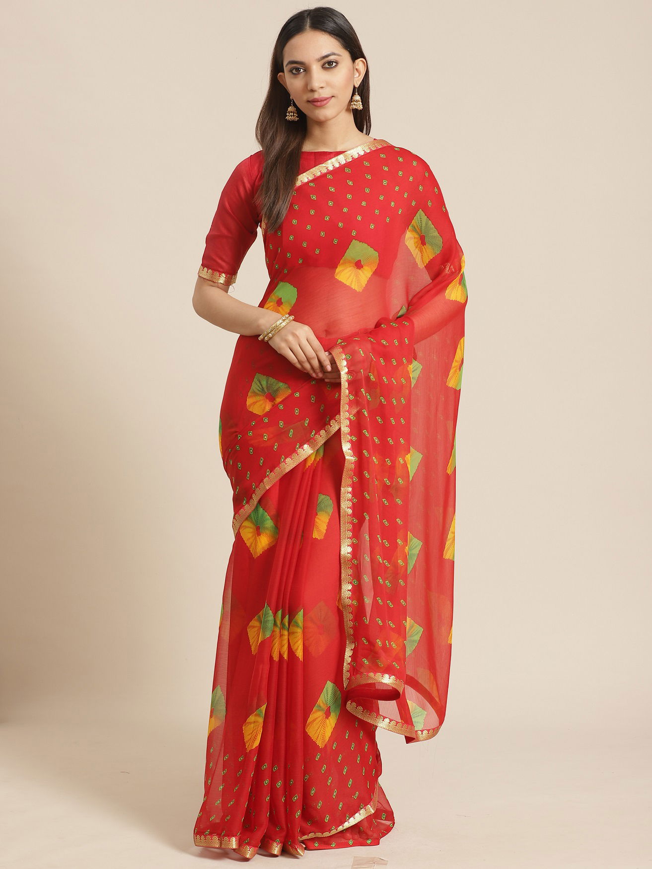 Queen 6 Latest Fancy Casual Daily Wear Chiffon Printed Sarees Collection
