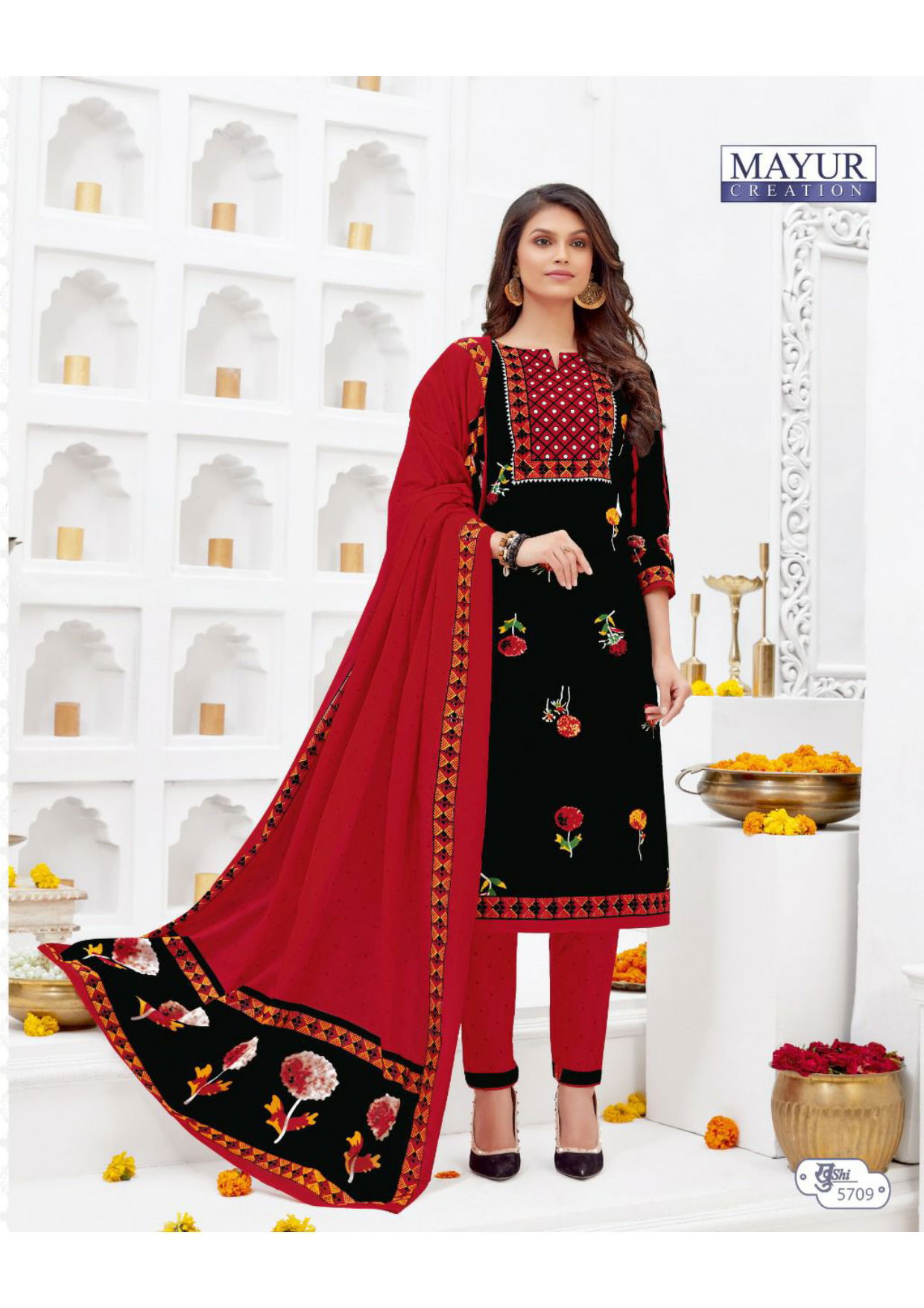 Mayur Creation Khushi 57 Cotton Printed Casual wear Dress Material Collection
