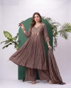 K 1074 By Naisha Roman Embroidery Kurti With Bottom Dupatta
