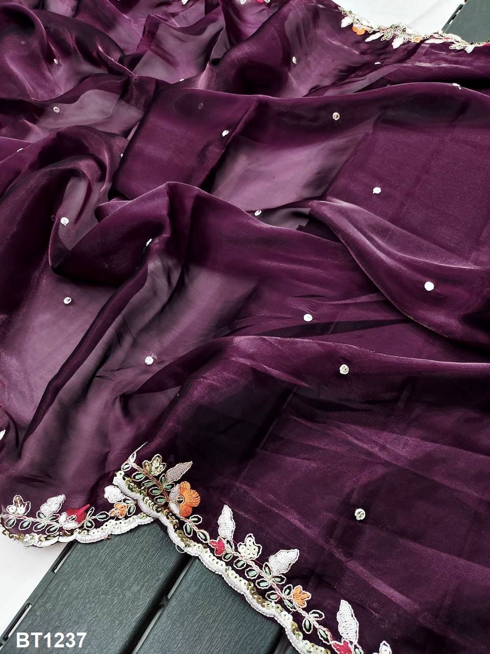 BT 1237 Pure Soft Zimmy Choo Silk Saree Suppliers In India