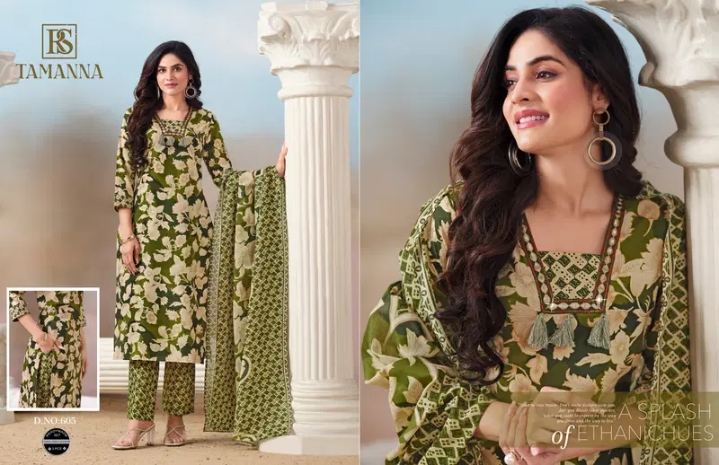 Tamanna By RS Blend Cotton Designer Kurti With Bottom Dupatta Orders In India