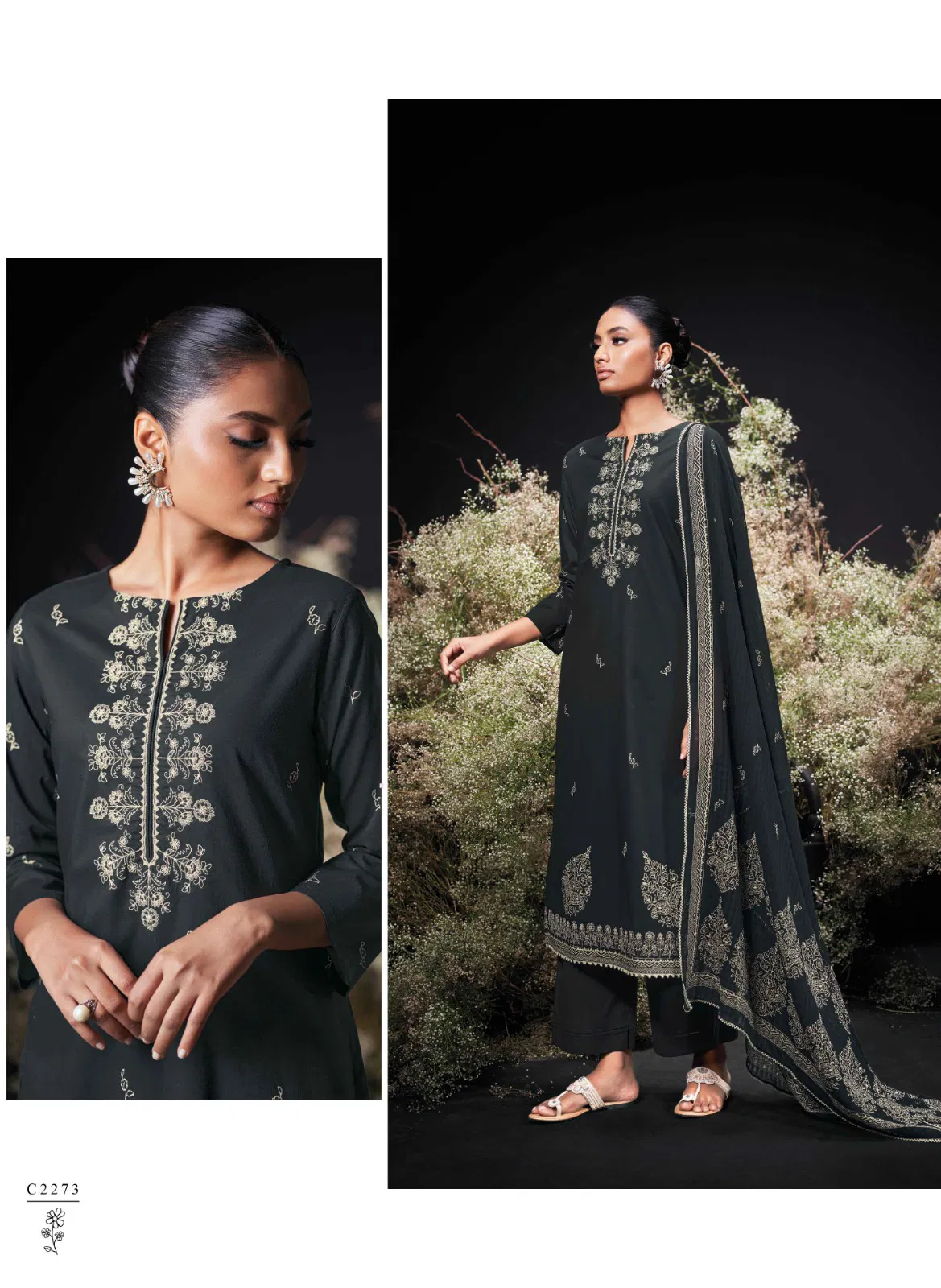 Enzi By Ganga Cotton Printed Designer Salwar Suit Wholesalers In Delhi