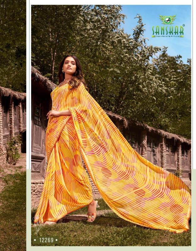 Signature Vol 20 By Sanskar Georgette Saree Wholesale Market In Surat