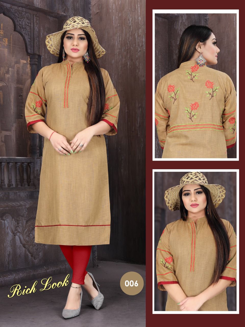 Aagya Rich Look Regular Wear Rayon Designer Kurti Collection