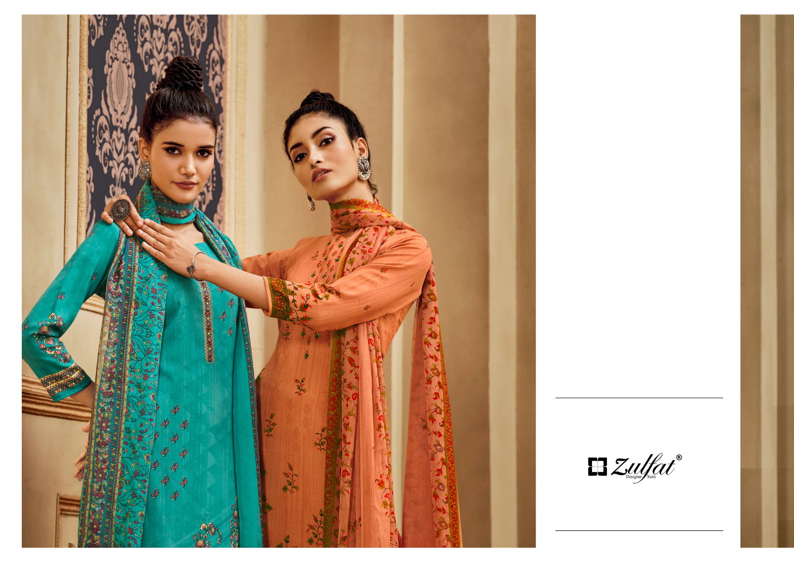Elahi By Zulfat Printed Pashmina Dress Material Catalog