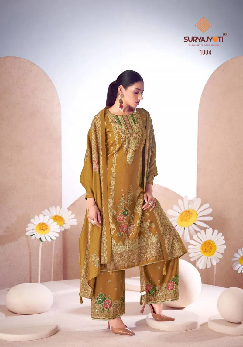 Komal Vol 1 by Suryajyoti Modal Discharge Printed Dress Material Orders In India