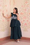 KA 1175 Faux Blooming Beads Embroidery Gown Wholesale Shop In Surat