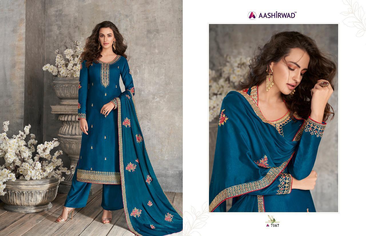 Haseena New Launch Of Latest Designer Salwar Suit Collection With Embroidery Neck Design And Silky Georgette With Heavy Embroidery Work