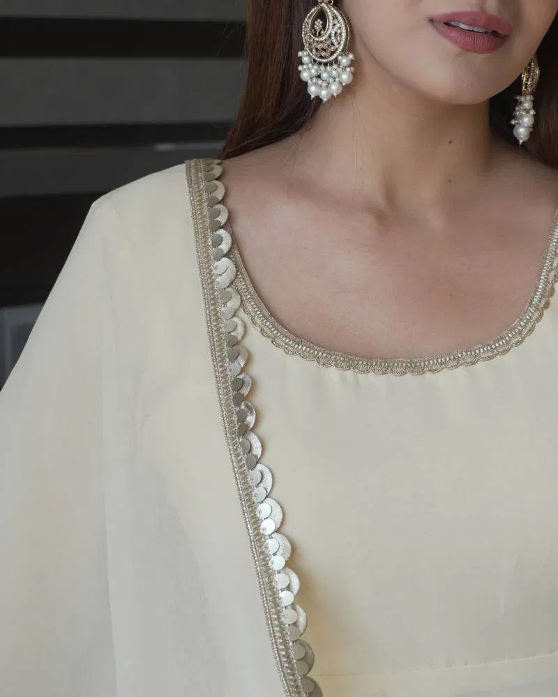 Feni 01 Georgette Fancy Kurti Bottom With Dupatta Wholesale Clothing Suppliers In India