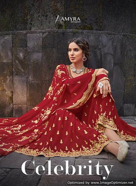 Amyra Celebrity Launch Of Bridal wedding Wear Salwar Suit With Heavy Designer Embroidery and Diamond Work 