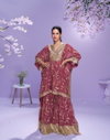 Raahi By Sayuri Georgette Digital Designer Kaftan With Gharara Orders In India