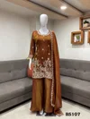 Orange Colour Luxuria Vol 1 By Beriston Sharara Suit BS107
