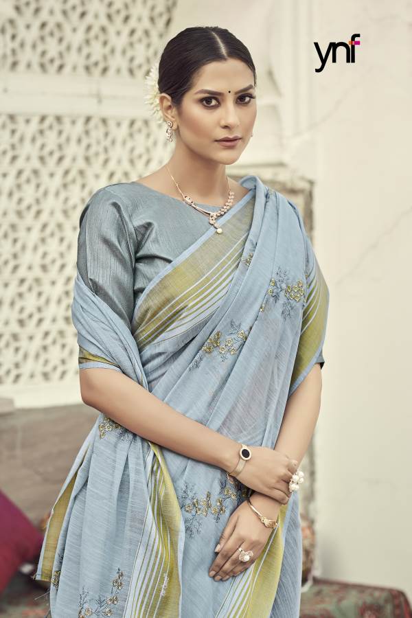 Ynf Jethani Designer Fancy Work Cotton Printed Latest Saree Collection