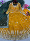 Sr 1584 Faux Georgette Printed Wedding Wear Readymade Suits Wholesale Shop In Surat