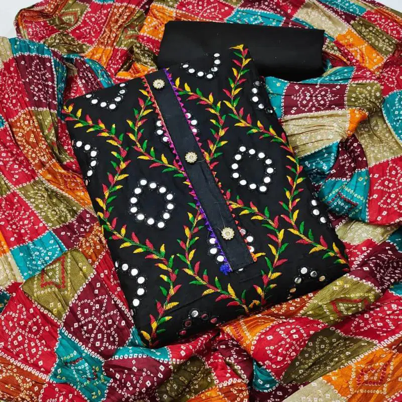 Color Set 9002 Cotton Silk Fancy Dress Material Wholesale Market