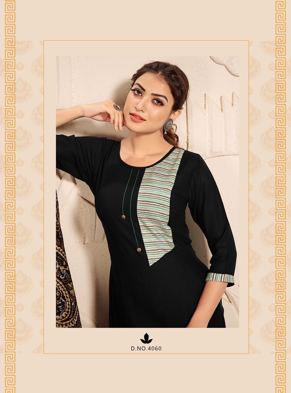 RT PALZZO QUEEN VOL-10 Latest fancy festive Wear Rayon Printed Heavy Kurti With plazzo Collection 
