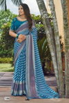 Rekha By Kashvi Moss Brasso Foil Occasion Wear Sarees Exporters In India
