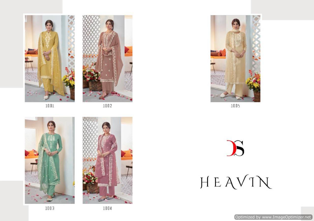 Deepsy Heavin Latest Designer Heavy Fancy Dress Material Collection With Pure Organza Embroidery Work Dupatta 
