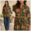 Naisha K 321 Cotton Border Patty Short Tops Casual Wear Bulk Orders In India