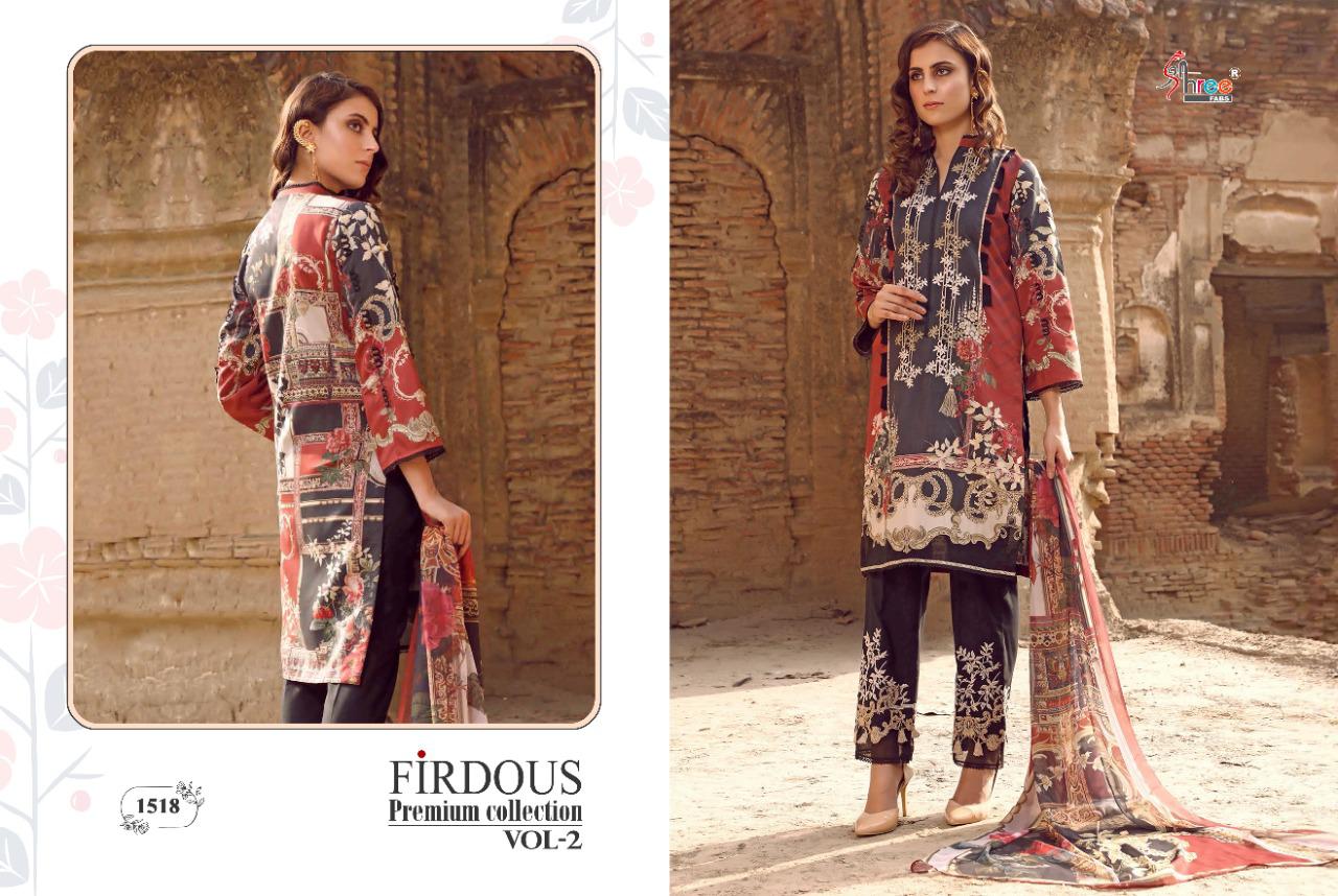 Shree Firdous Premium Collection Vol 2 Latest Designer Digital Printed With Patch Embroidery Work Jam Cotton Pakistani Salwar Suits Collection