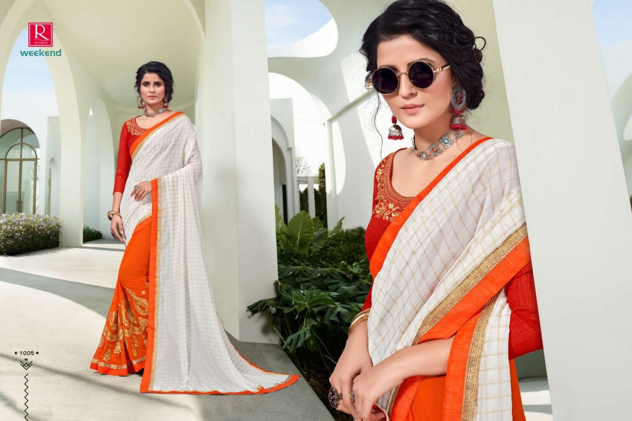 Ranjna Weekend Exclusive Designer Festive Wear Saree Collection 