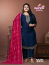 Plus Komal By Aanchi Vichitra Silk Kurti With Bottom Dupatta Wholesale In India
