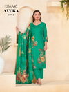 Anvika By Glossy Viscose Muslin Printed Dress Material Wholesale Market
